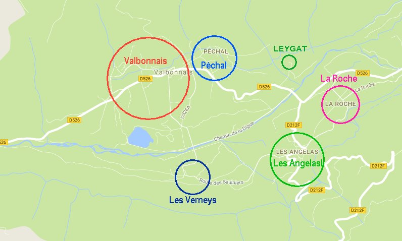 Les hameaux de Valbonnais Valbonnais, ses hameaux